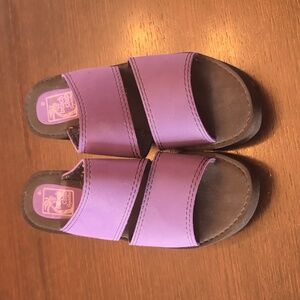 Beach Club by Seychelles Foam Platform Purple Sandals. Near New Condition